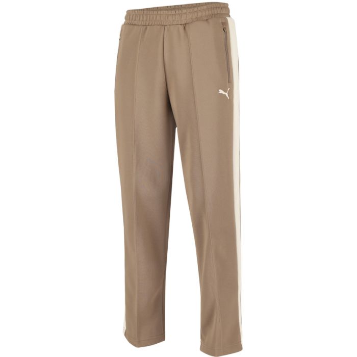Puma T7 Always On Relaxed Track Pants Mens Taupe| Side Step