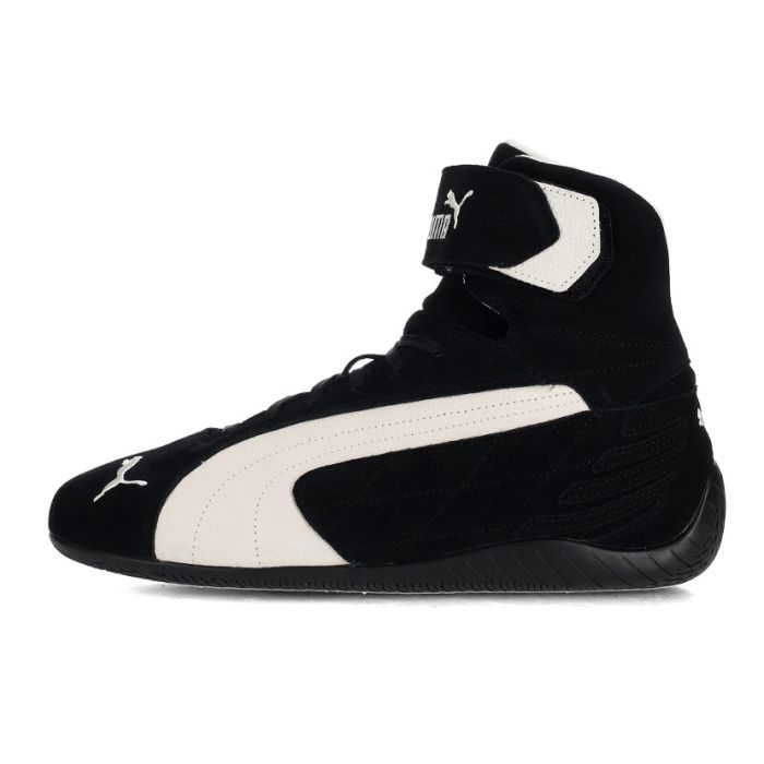 Puma Speedcat Mid Shoes Mens Black/White Side Step