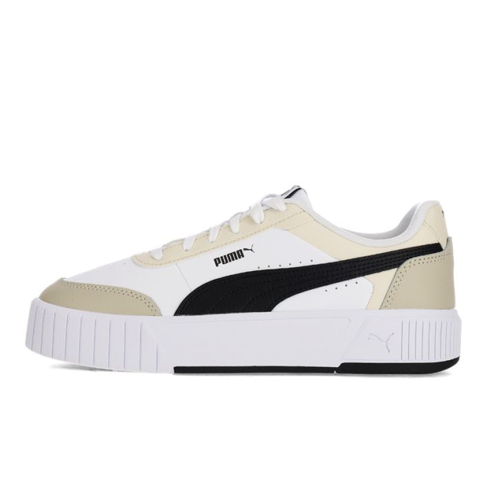 Puma Carina Mia Sneakers Womens White/Desert Dust | Side Step