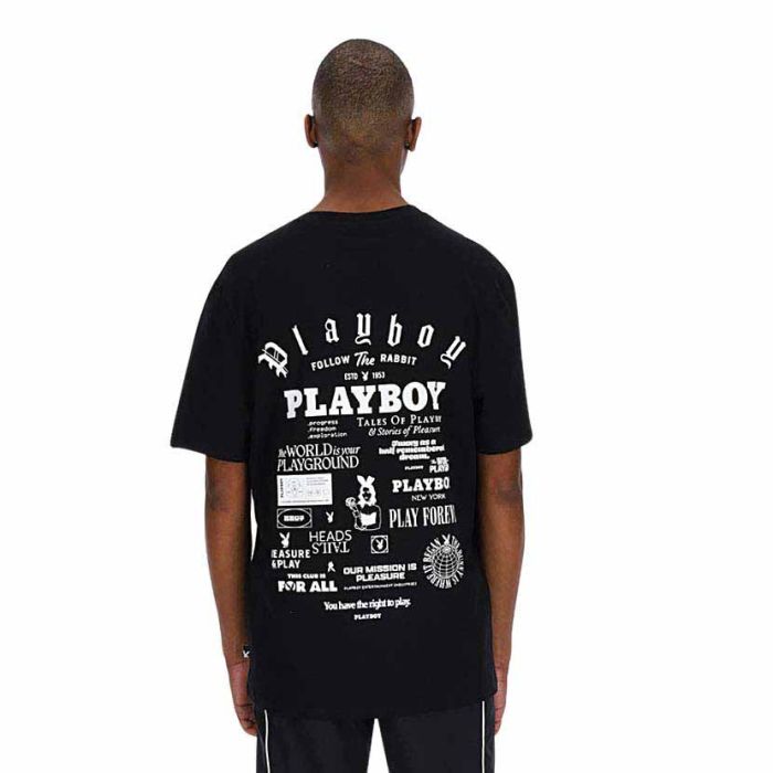 Playboy Multibranded T-Shirt Mens Black | Side Step
