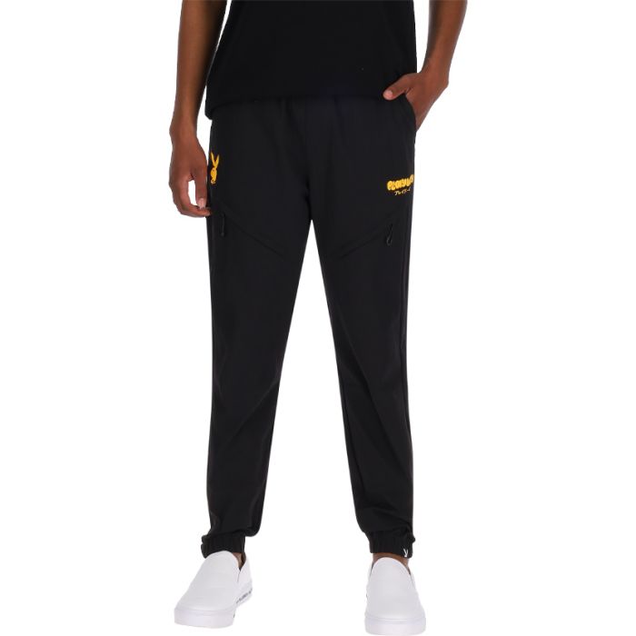 PYB307B-PLAYBOY-TOON-CARGO-PANTS-BLK-PB-SS25-MB-0040-V1