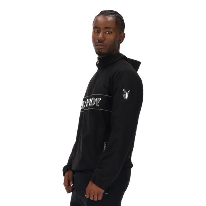 【極美品】PLAYBOY COLLECTION スエード調 ジャケット 黒 L Playboy Metallic Midnight Jacket Mens Black