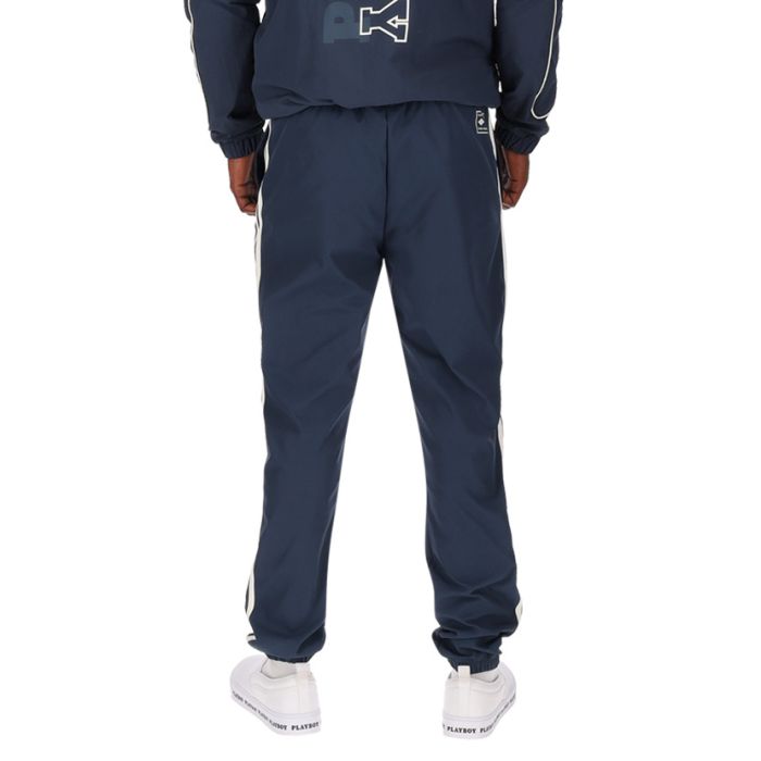 【R&B】xplicit Playboy Pinstripe Pleasure Trackpants Mens Blue/Grey| Side Step