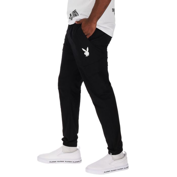 Playboy Brave And Bold Cargo Pants Mens Black| Side Step
