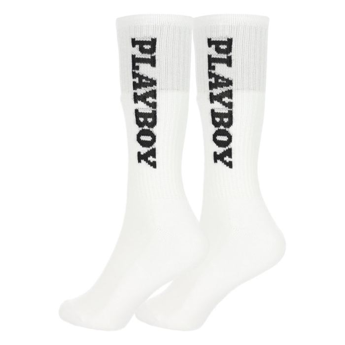 PYB82W-PLAYBOY-SOCKS-WHITE-MSHPL002-V1 - COPY