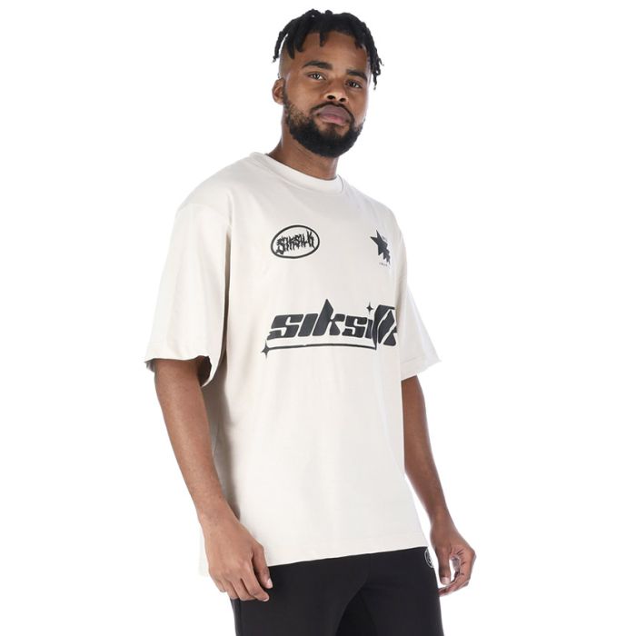 SikSilk Graphic T-Shirt Mens Stone