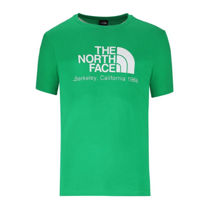 Mens green north face t shirt best sale