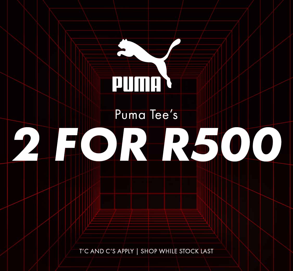 Black Friday Puma T-Shirts 2 for R500
