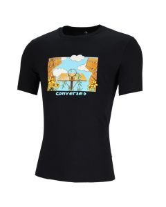 Converse Overgrown Hoops T-shirt Mens Bold Black