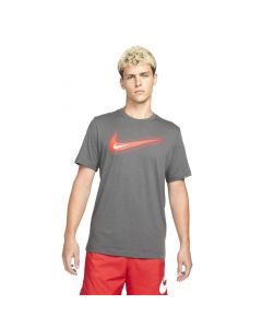 Nike Sportswear Swoosh 12 Month T-shirt Mens Iron Grey