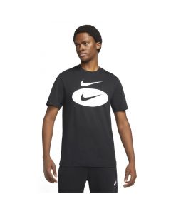 Nike Sportswear Oval Swoosh T-shirt Mens Night Black