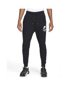 Nike Sportswear Graphic Fleece Joggers Mens Bolded Black White