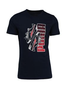 Puma Sneaker Graphic T-shirt Mens Navy Blue