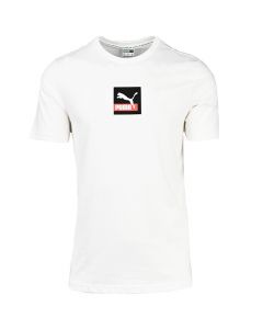 Puma Brand Love T-shirt Mens Cloud White