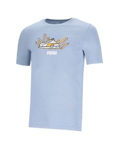 Puma Sneaker Graphic T-shirt Mens Blue Wash