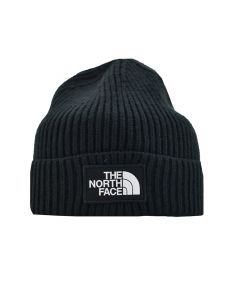 The North Face Logo Box Cuffed Beanie Black