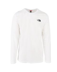 The North Face Long Sleeve Red Box Shirt Mens White