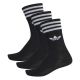 Shop adidas Originals Solid Crew 3 Pack Socks Black White at Side Step Online