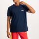 Shop ellesse Colour Rib Collar T-shirt Mens Dress Blue at Side Step Online