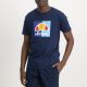 Shop ellesse Box Logo T-shirt Mens Dress Blue Yellow Anther at Side Step Online