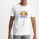 Shop ellesse Box Logo T-shirt Mens White Starlight Pink at Side Step Online