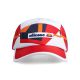 Shop ellesse Abstract 2.0 Cap Dress Blue Yellow Red White at Side Step Online