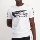 Shop ellesse Split Logo Badge T-shirt Mens White at Side Step Online