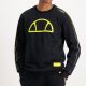 Shop ellesse Contrast Fabric Piping Logo Detailed Top Mens Black at Side Step Online