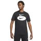 Shop Nike Sportswear Oval Swoosh T-shirt Mens Night Black at Side Step Online