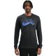 Shop Nike Sportswear 3 Month Franchise 2 Long Sleeve T-shirt Mens Bold Black at Side Step Online