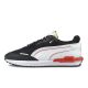 Shop Puma City Rider AS Sneaker Mens Black White Risk Red at Side Step Online