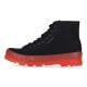 Shop Superga 2341 Alpina Jelly Gum Boot Mens Black Red at Side Step Online