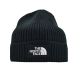 Shop The North Face Logo Box Cuffed Beanie Black at Side Step Online