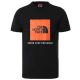 Shop The North Face Box T-shirt Youth Black Red Orange at Side Step Online