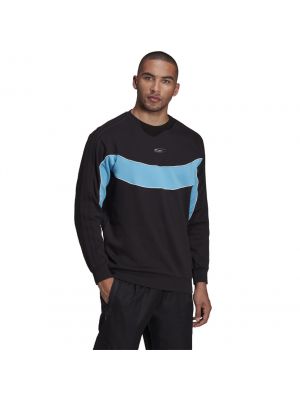 Shop adidas Originals RYV Crew Sweat Shirt Mens Black Blue at Side Step Online