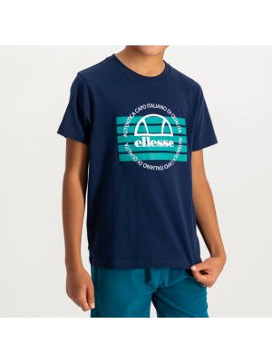 Shop ellese Heritage Logo T-shirt Youth Dress Blue at Side Step Online
