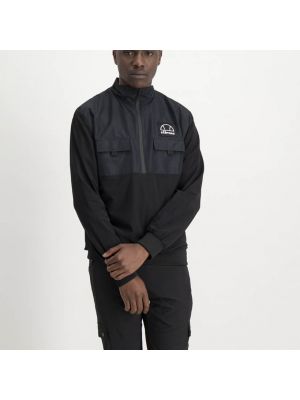 Shop ellesse Micro Fibre Wrap Knit 3/4 Pocket Jacket Mens Black at Side Step Online