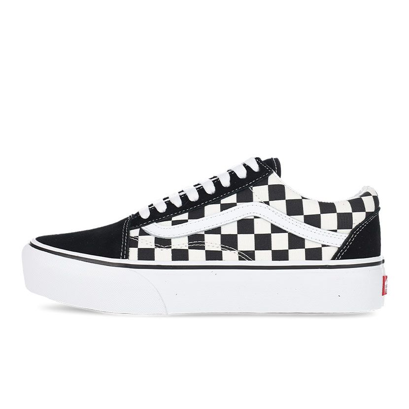 Vans Old Skool Platform Sneaker Youth Checkered Black White